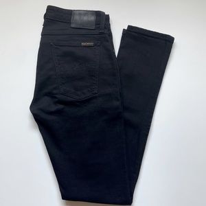 NWOT Nudie Jeans Skinny Lin in Black Black 30 x 32